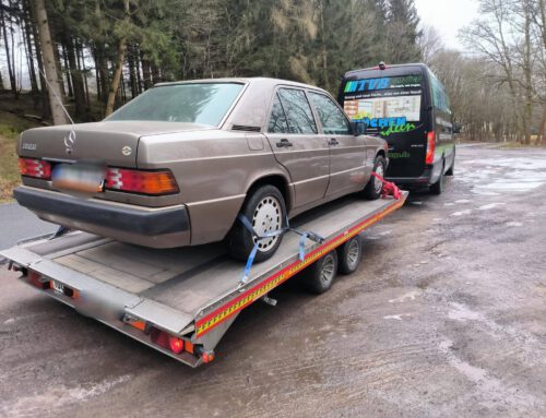 Transport zu einem Oldtimer Liebhaber